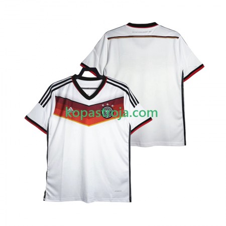 Billiga Fotbollströjor Tyskland World Cup 2014 Retro Hemma tröja Kortärmad